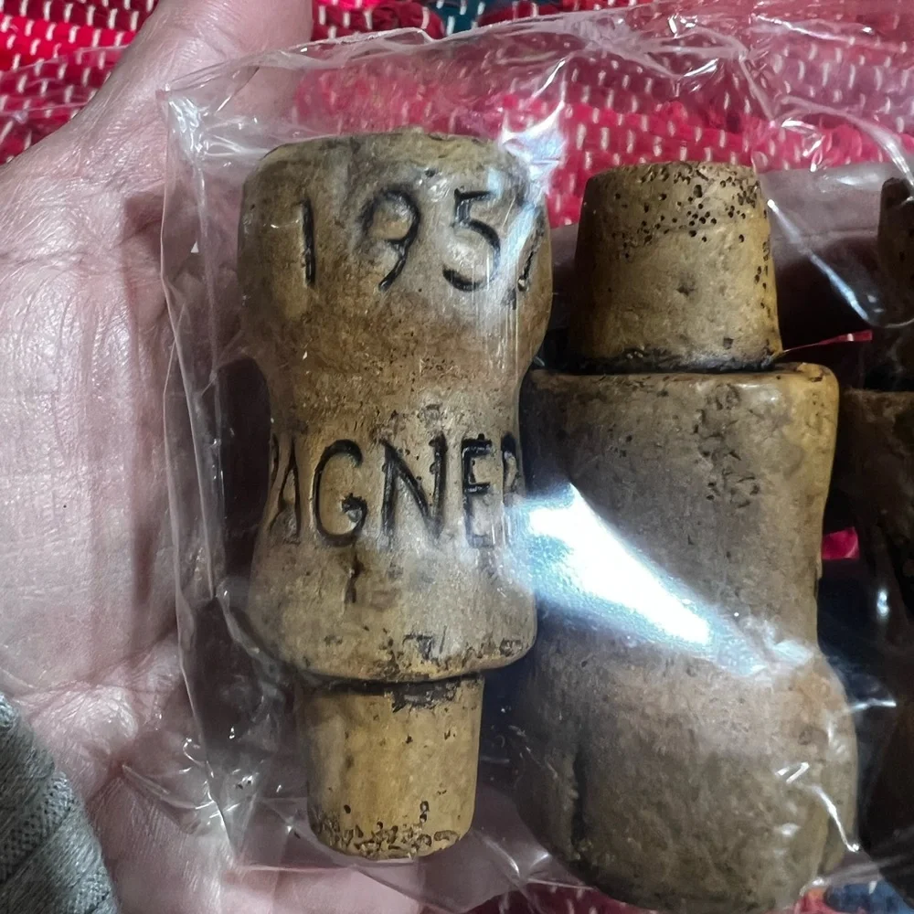 Champagne Bottle Cork Candles — Set of 4 — NWT